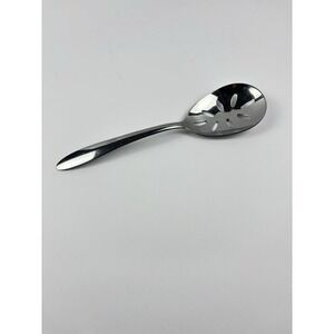 Stainless by Imperial Slotted Serving Spoon Floral Pierced Buffet Flatware